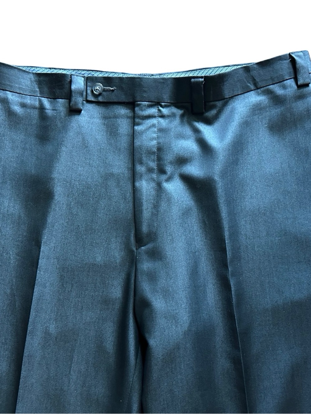 42x32 Calvin Klein Men's Dress Pants Old Money Classic Flat Front Charcoal Gray